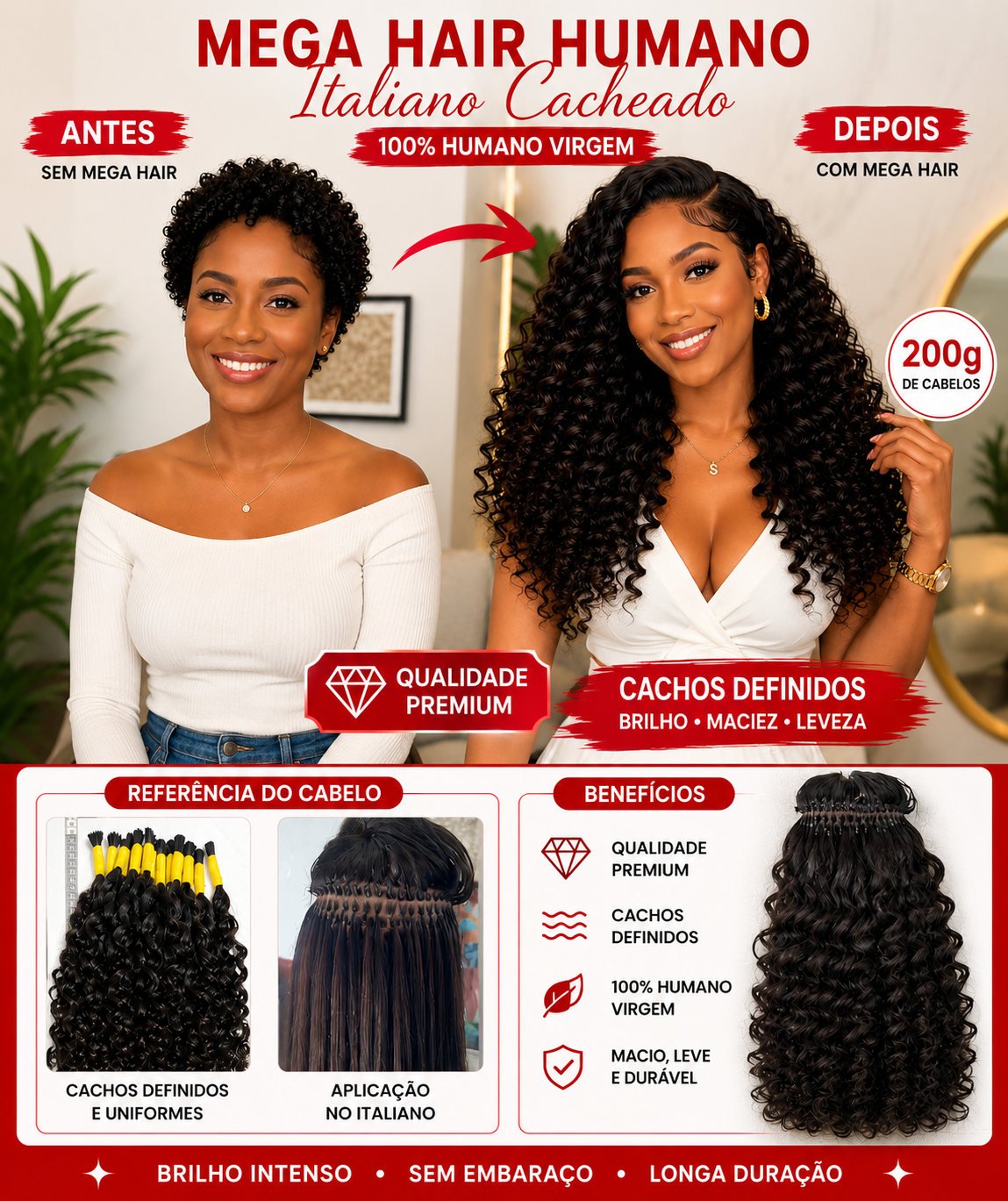 PACOTE Mega Hair